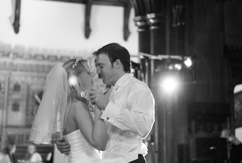 Allerton Castle wedding photography - Vicky & Lee's wedding story - the first dance.