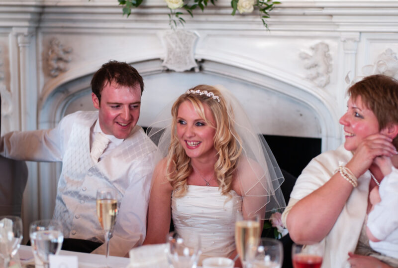Allerton Castle wedding breakfast moments