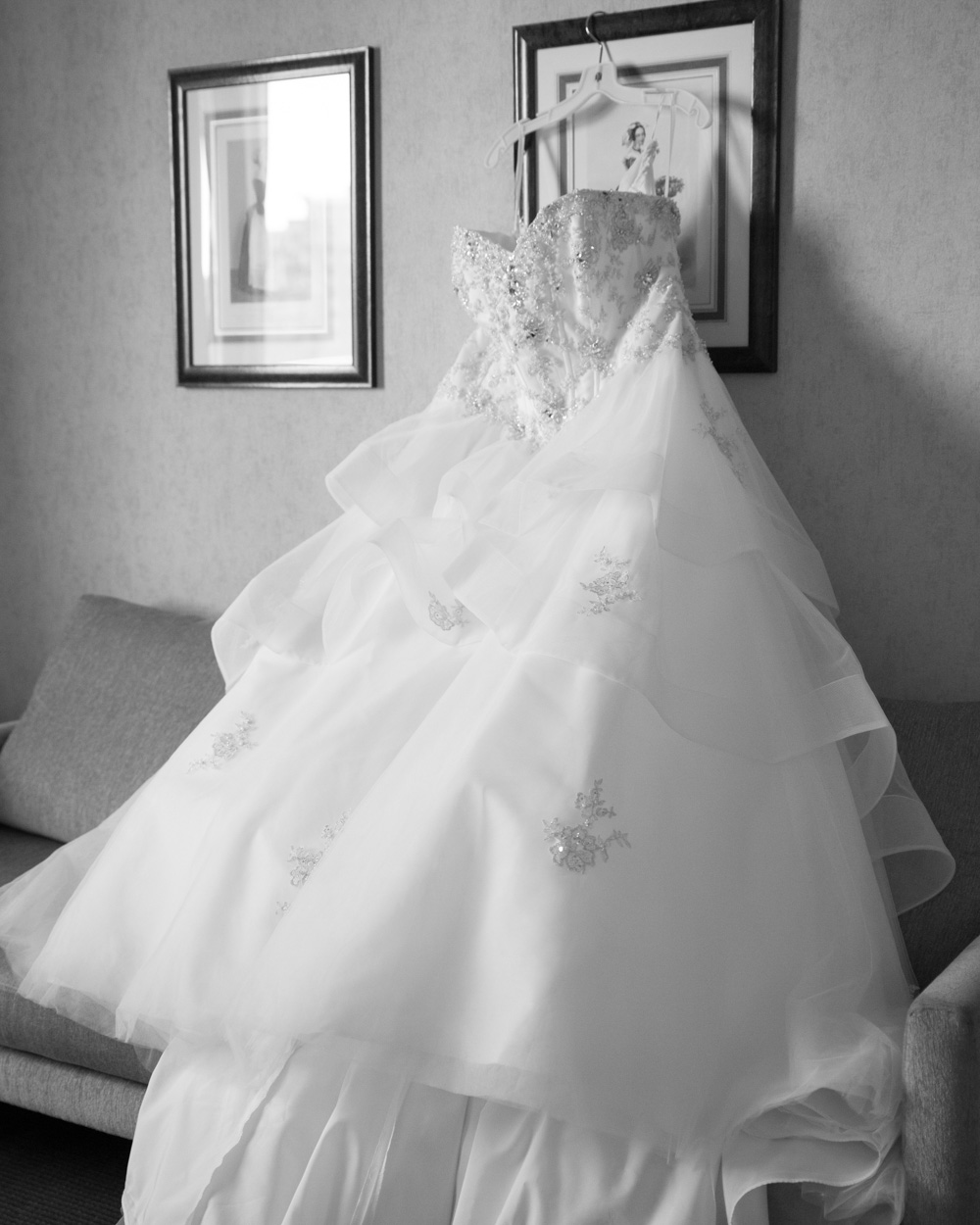 Zehra’s young nephew playing with hair straighteners during bridal prep