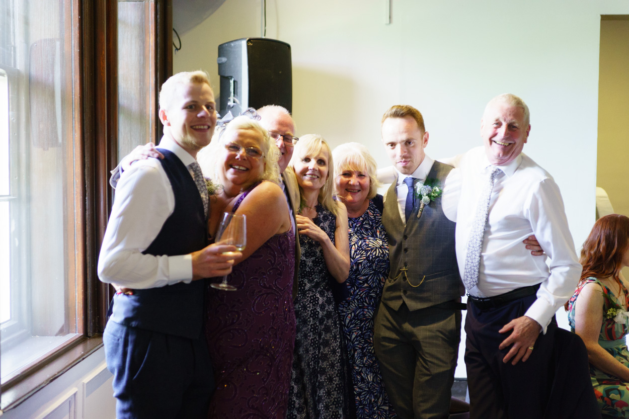 Casual shots of friends gathered