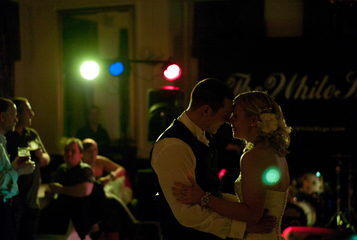 The couple first dance at their lovely Hoyle Court wedding story
