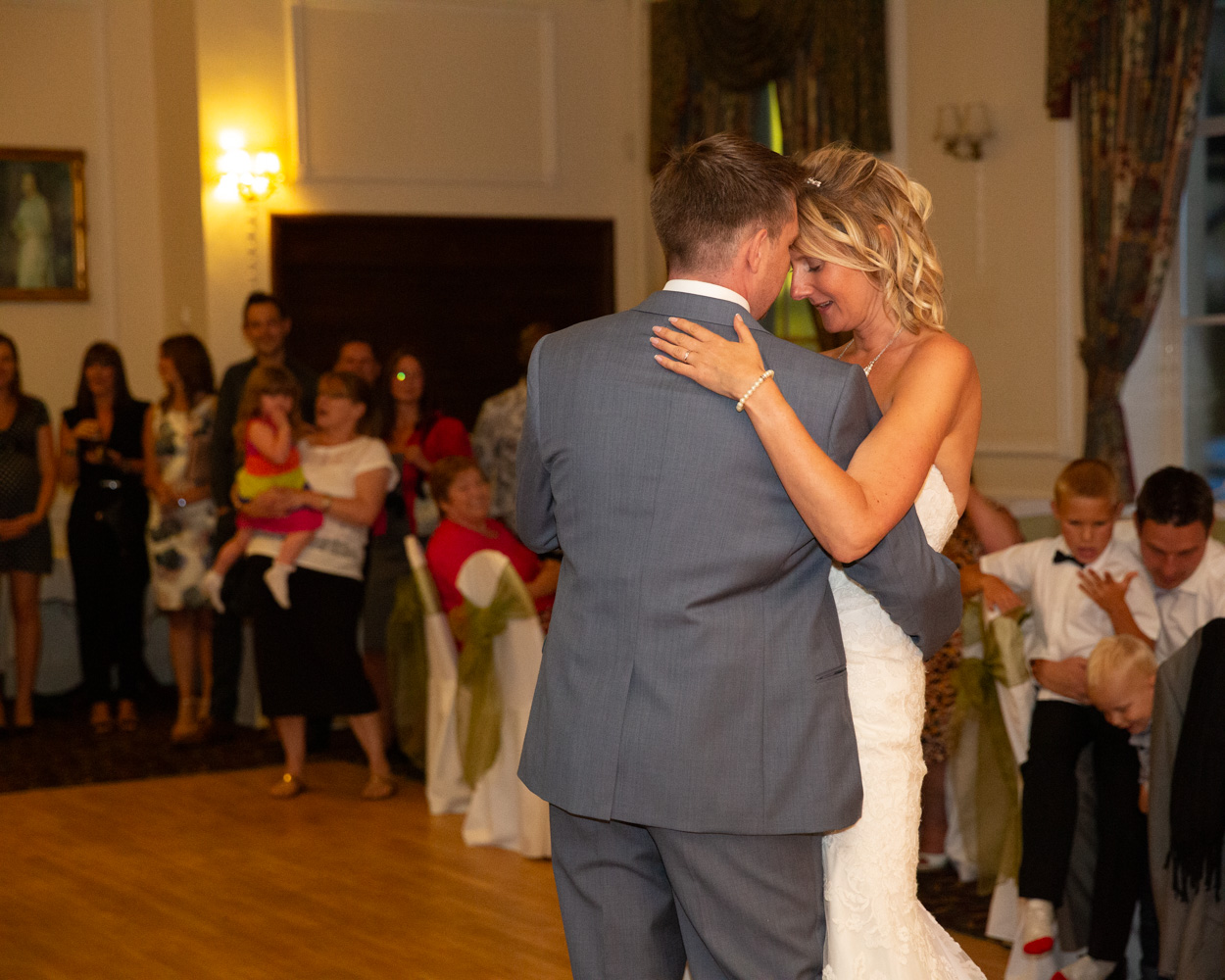 The first dance at Debra & Jared's Hoyle Court wedding