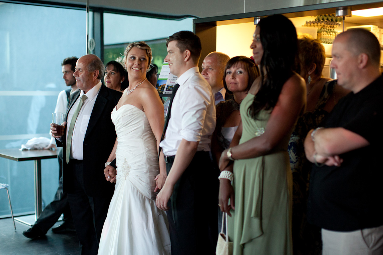 Two breakdancers spin on their heads impressively during the performance.