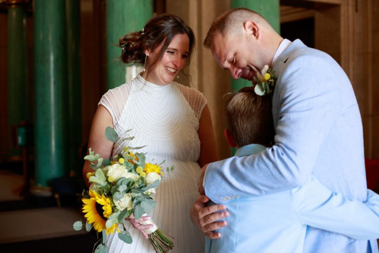 Leeds Civic Hall wedding photography - Gemma & Danny's intimate Tuesday wedding in Leeds - Captured by a Leeds wedding photographer | Tim Christian Jones Photography