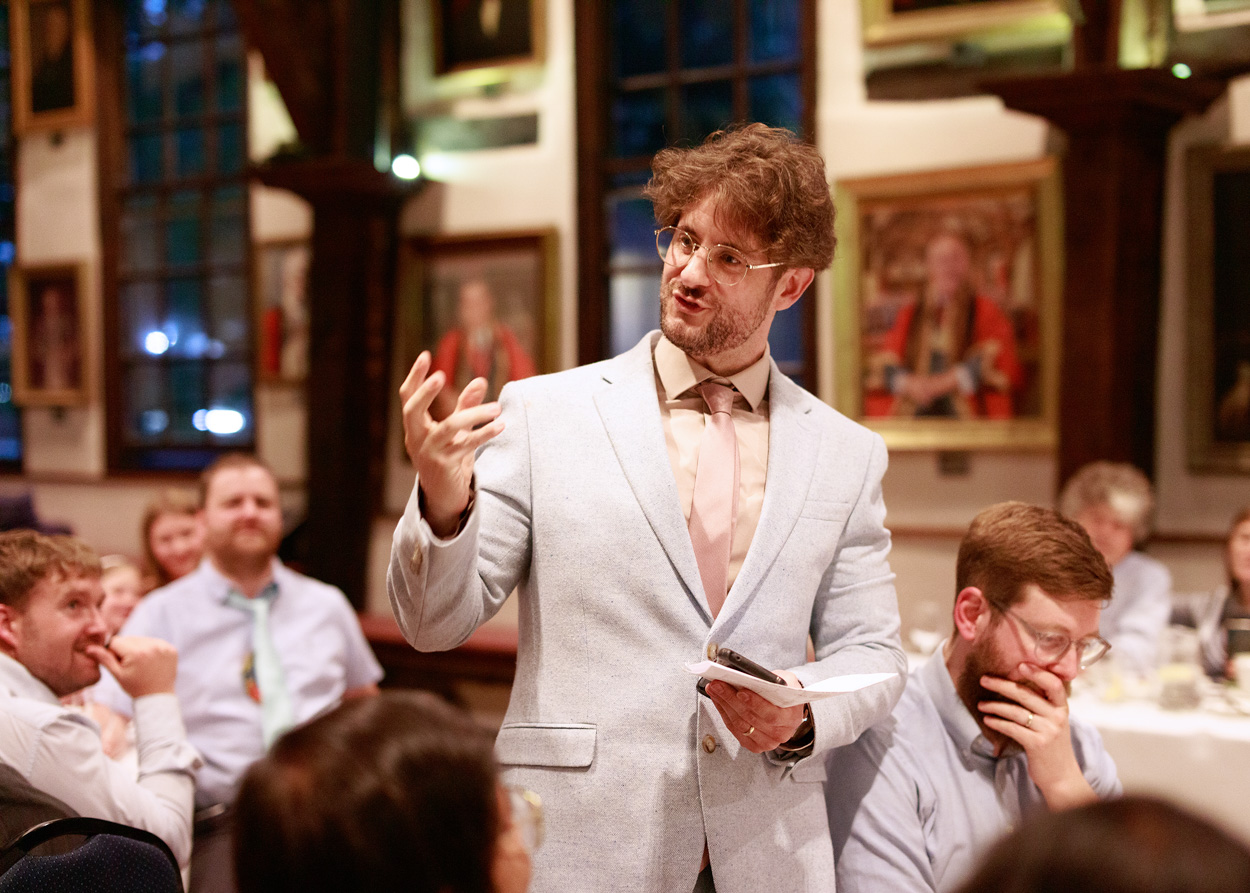 Impressive and heartfelt speech from the second best man at this LGBTQ+ wedding at Merchant Adventurers Hall in York