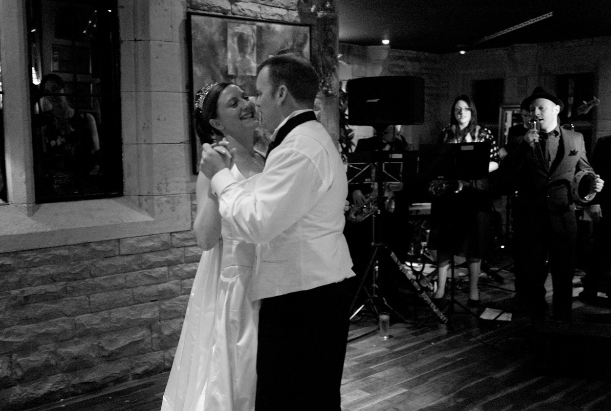 Couple's first dance at Simonstone