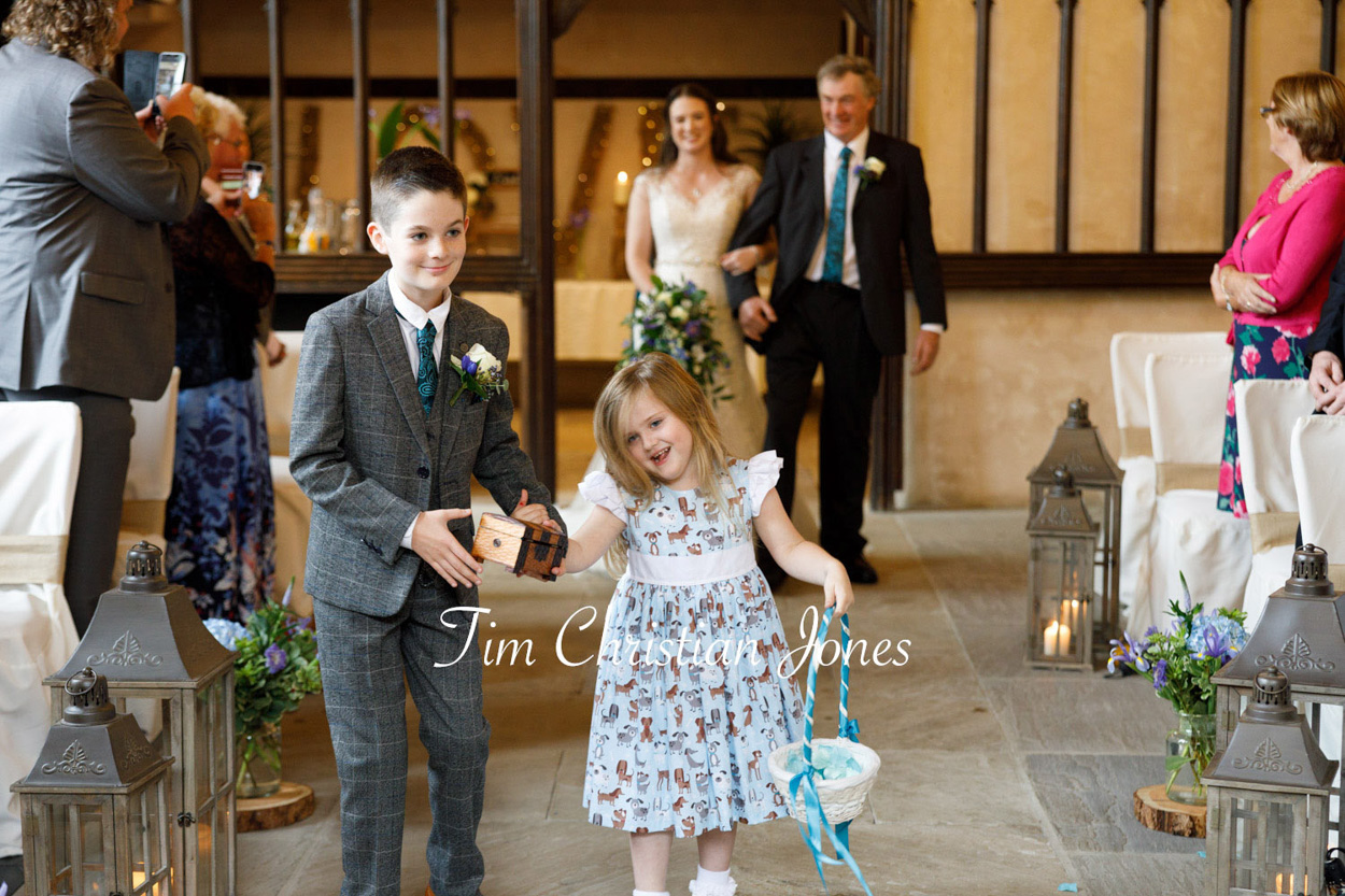 The Priests House - entrance of the pageboy and flower girl